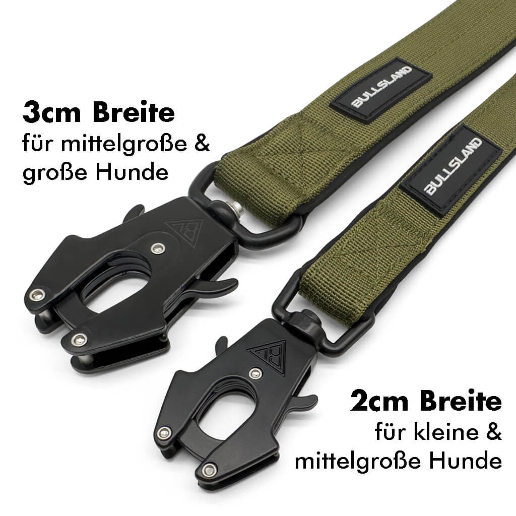 1,5m Tactical Hundeleine mit Handschlaufe - Navy Green - Bullsland Dogwear