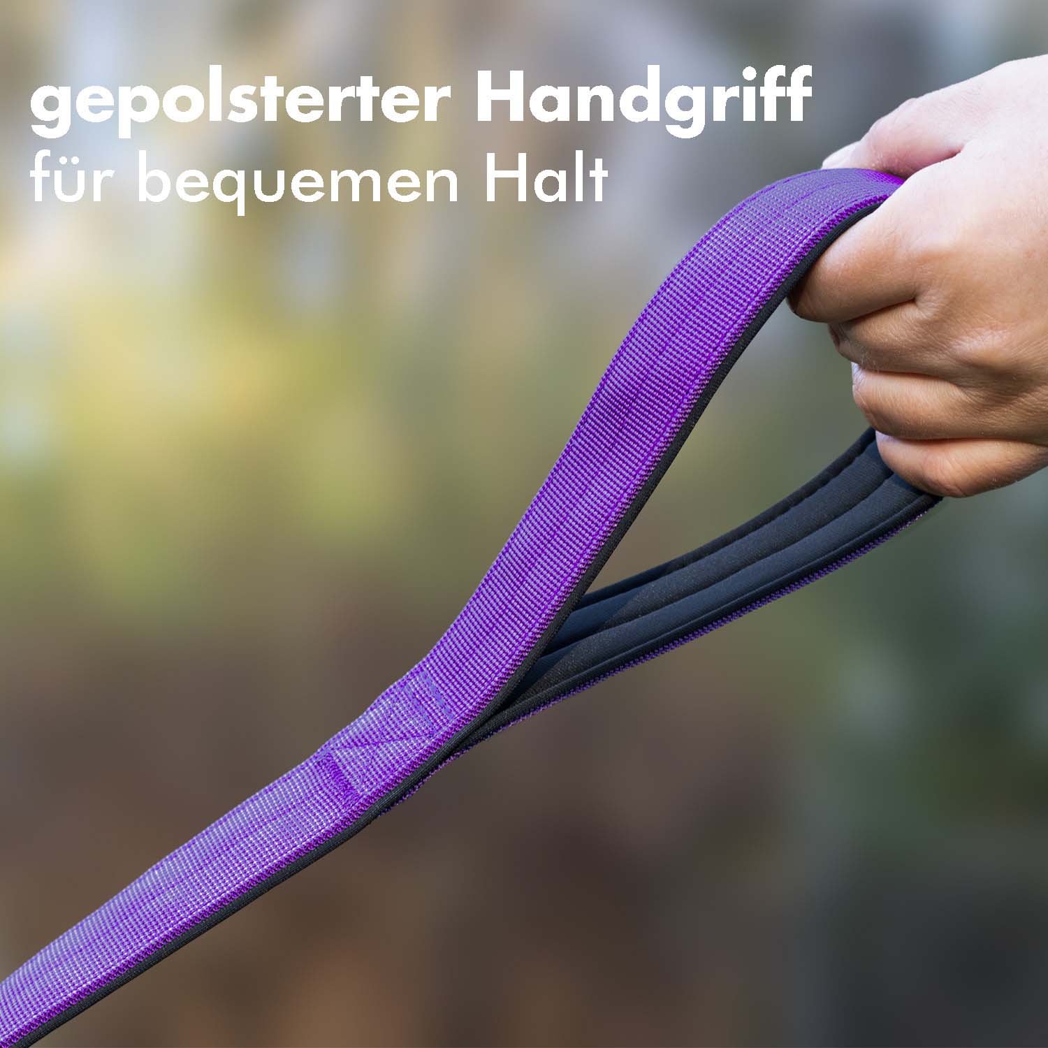 Handgriff der taktischen Hundeleine.