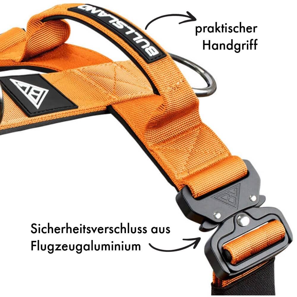 Taktisches Y-Geschirr "Pro" – mit Handgriff - Orange