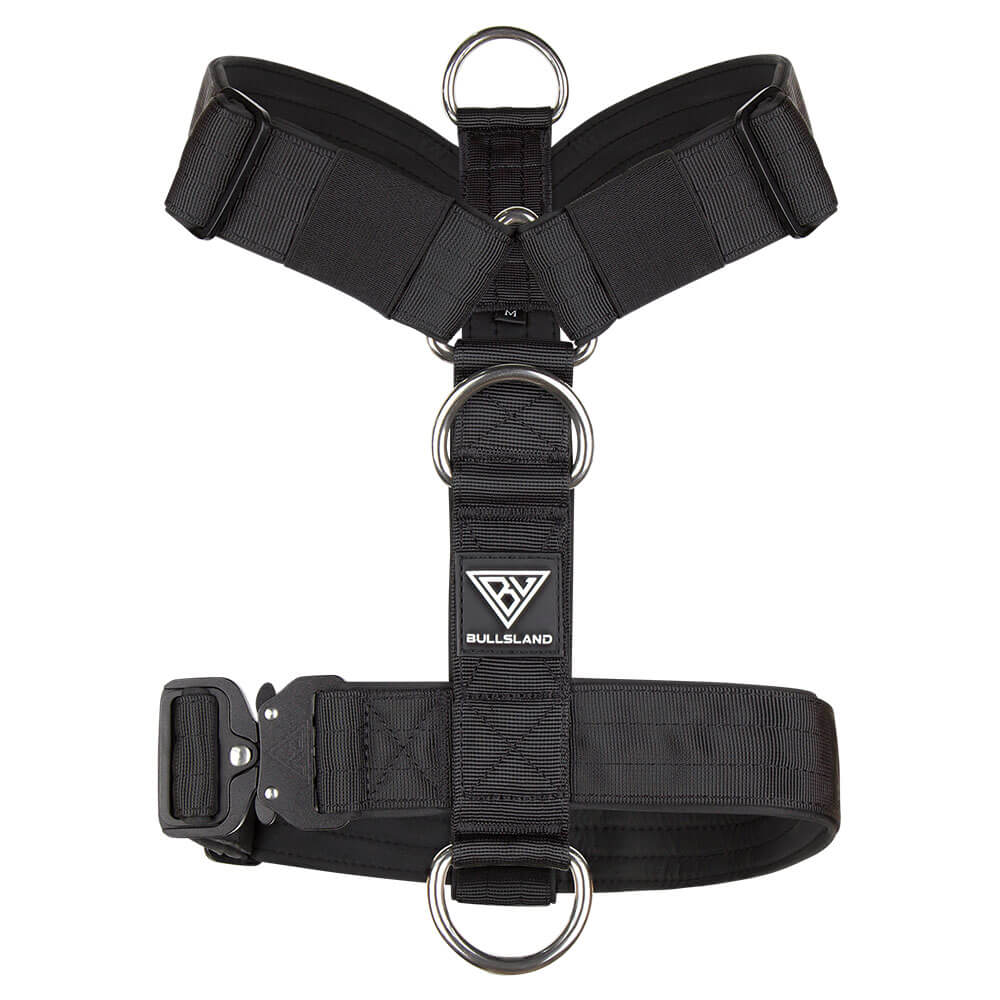 Tactical Y-Harness with Safety Clip - Black