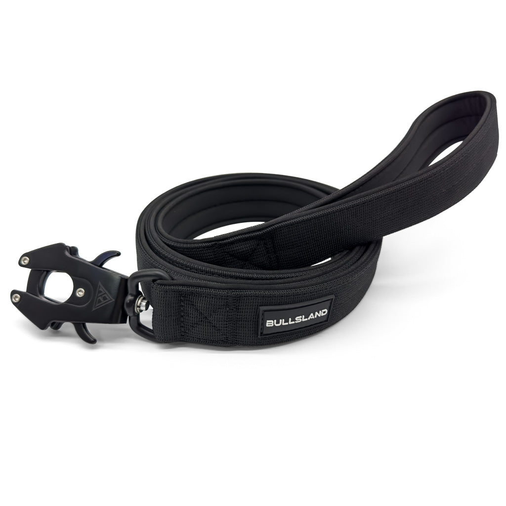 Tactical Hundeleine 150cm mit Handschlaufe - Black - Bullsland Dogwear