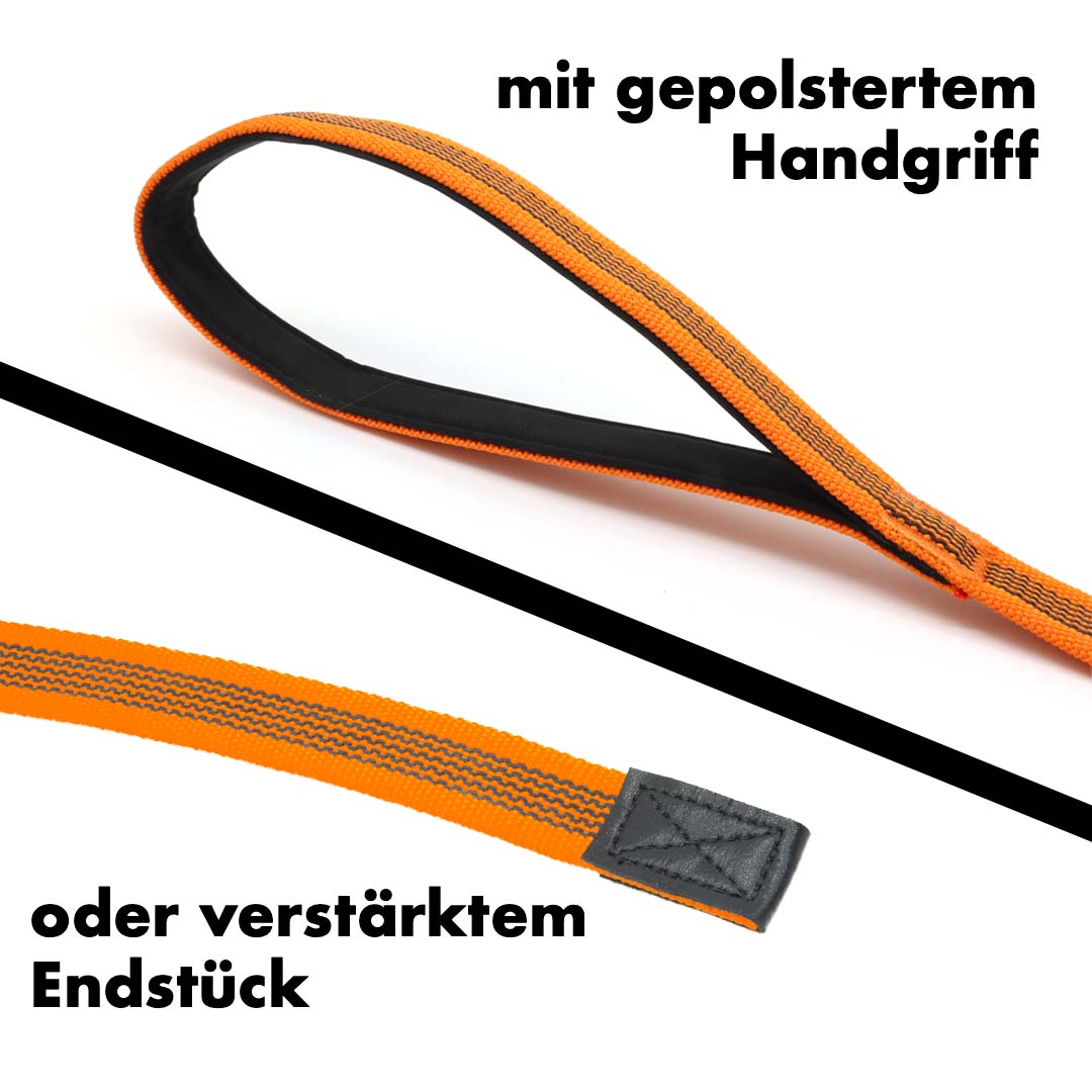 Schleppleine Varianten mit und ohne Handgriff