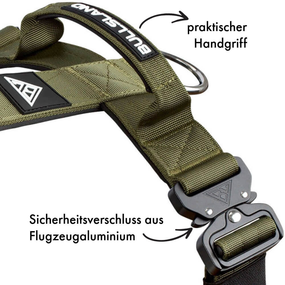 Taktisches Y-Geschirr "Pro" – mit Handgriff - Navy Green